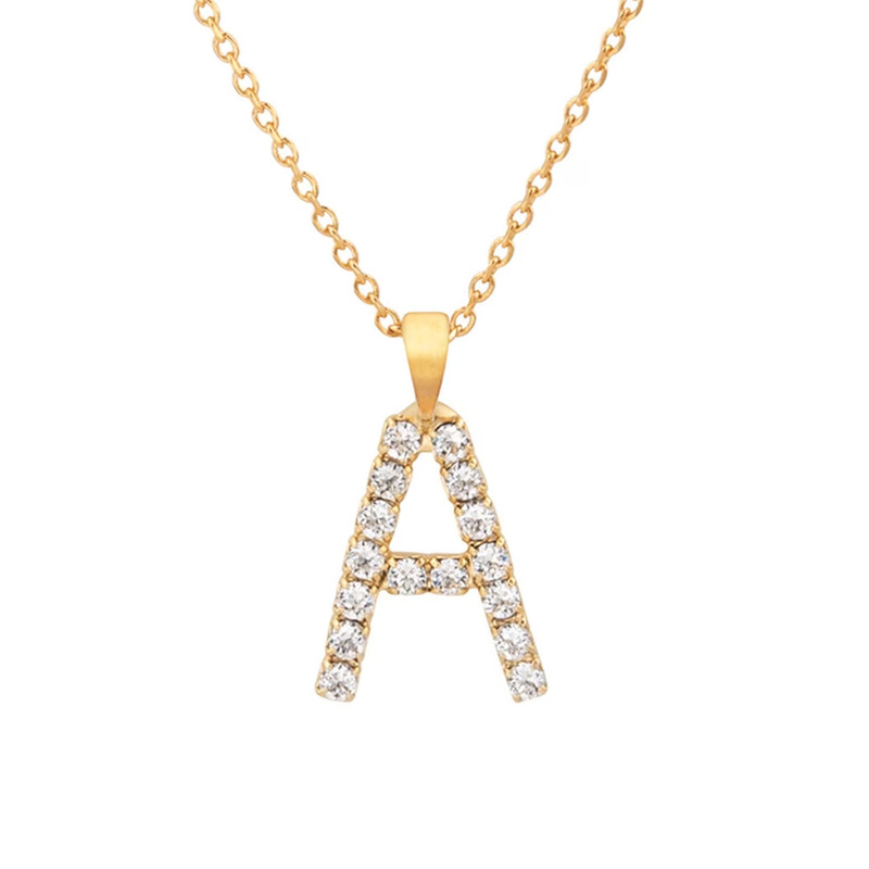 CS Mini Letter A Necklace